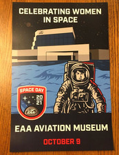 Listing image for EAA 2021 Women In Space AirVenture Poster Experimental Aircraft Oshkosh 18x12
