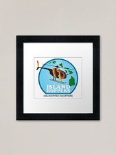Listing image for ISLAND HOPPERS HELICOPTER CHARTER F Framed Wall Art Poster Canvas Print Picture