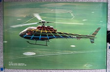 Listing image for 1983 Michel Gueranger Aerospatiale AS-350 B Ecureuil helicopter art print/poster