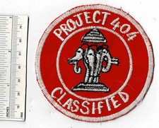 Listing image for Vietnam War LAOS PROJECT 404 Classified Elephant US Army Shoulder Patch Cloth