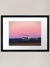 Listing image for Helicopter Sunset Framed Art Print Framed Wall Art Poster Canvas Print Picture