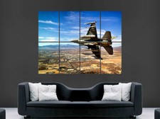 Listing image for FIGHTER JET POSTER WALL ART SKY PRINT IMAGE AVIATION USA ARMY