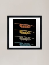 Listing image for Retro CH47 Chinook Helicopter Schem Framed Wall Art Poster Canvas Print Picture