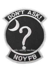 Listing image for USAF Special Projects Classified Don't Ask None Of Your Business NOYFB Patch