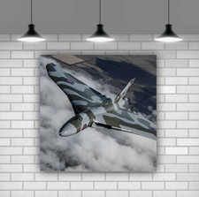 Listing image for Vulcan bomber aviation wall art canvas print mounted framed ready to hang