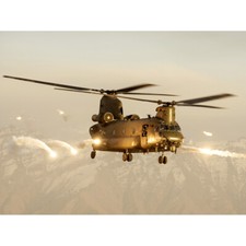 Listing image for Goddard Military UK RAF Chinook Helicopter Photo Canvas Wall Art Print Poster